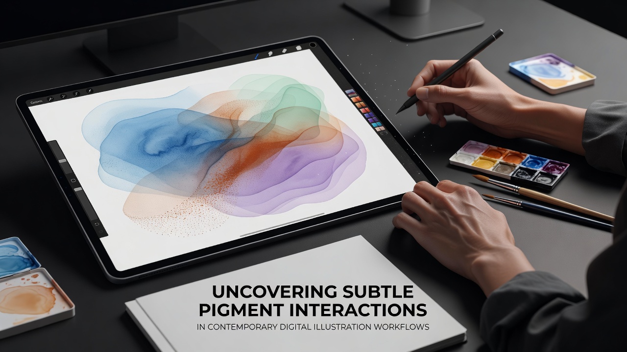 Uncovering Subtle Pigment Interactions in Contemporary Digital Illustration Workflows